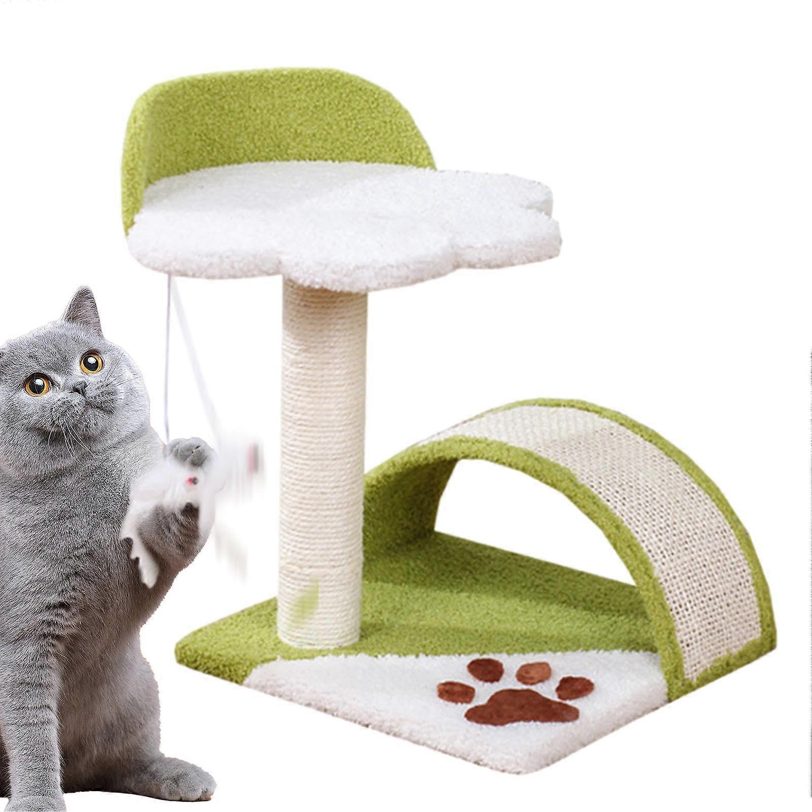 Scratching Post for Cats, Sisal Cat Tree Tower, Jumping Platform Toy