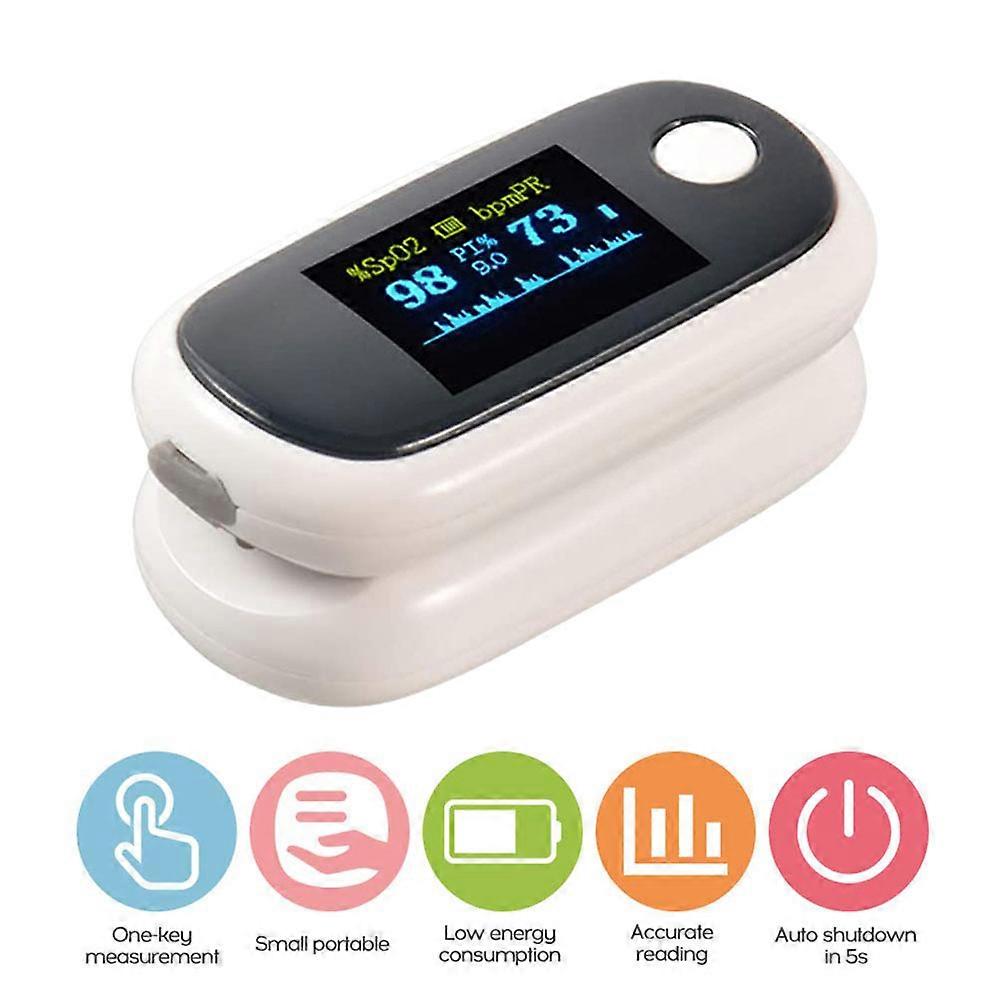 Fingertip Pulse Oximeter Rechargeable Blood Oxygen Saturation Monitor