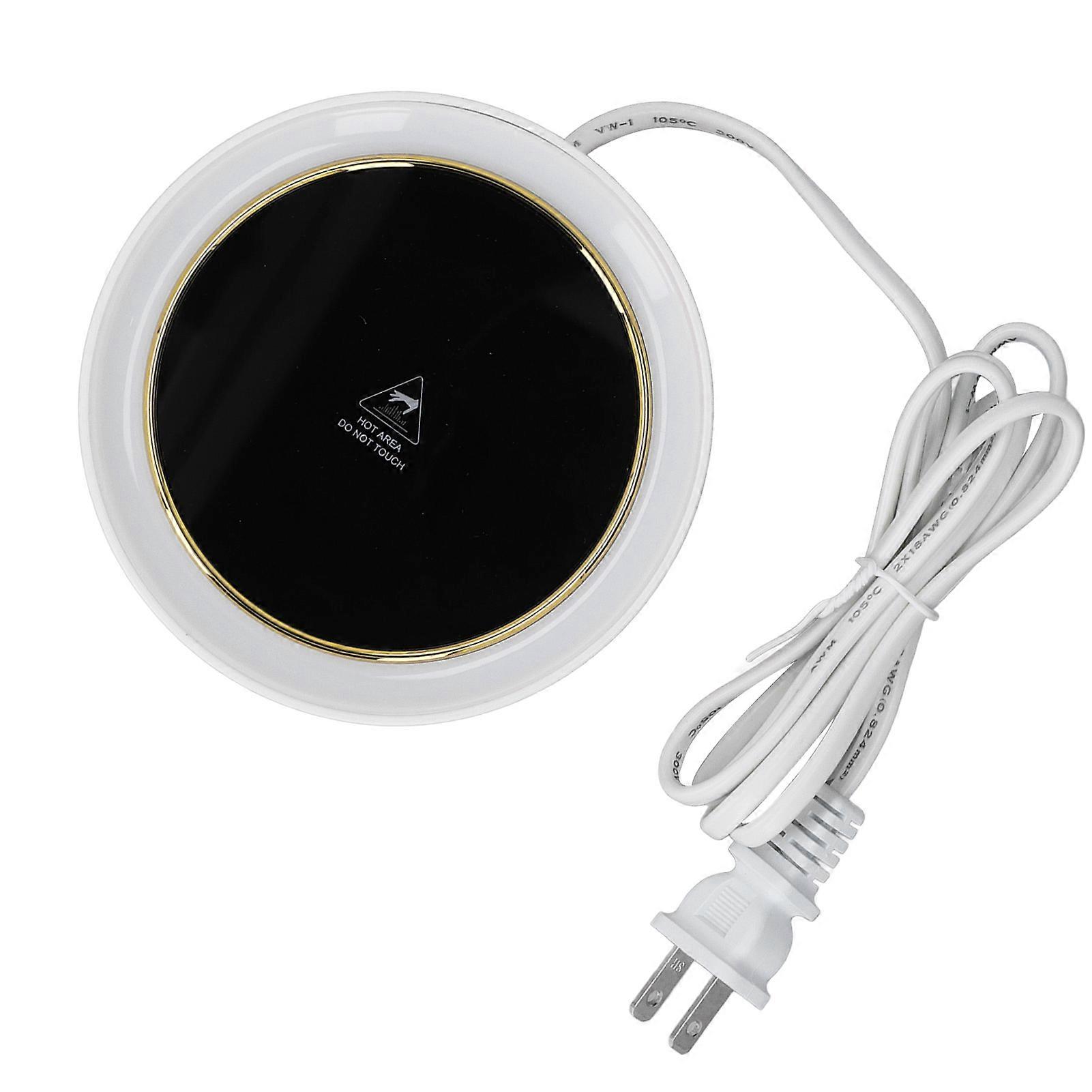 Electric Cup Warmer Constant Temperature 2 Modes LED Light Desk Cup Warmer for Office Cafe Home  AC ‑