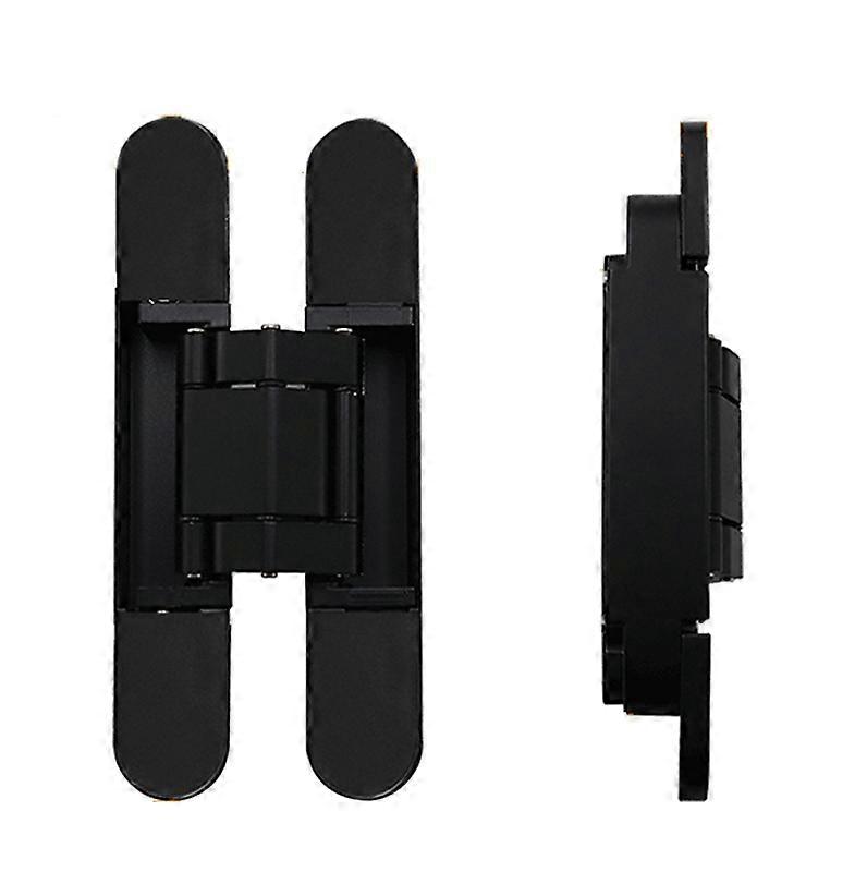 Three-Dimensional Adjustable Cross Hinge Folding Door Concealed Hinge, Specification: No. 1 Dumb Black 40kg