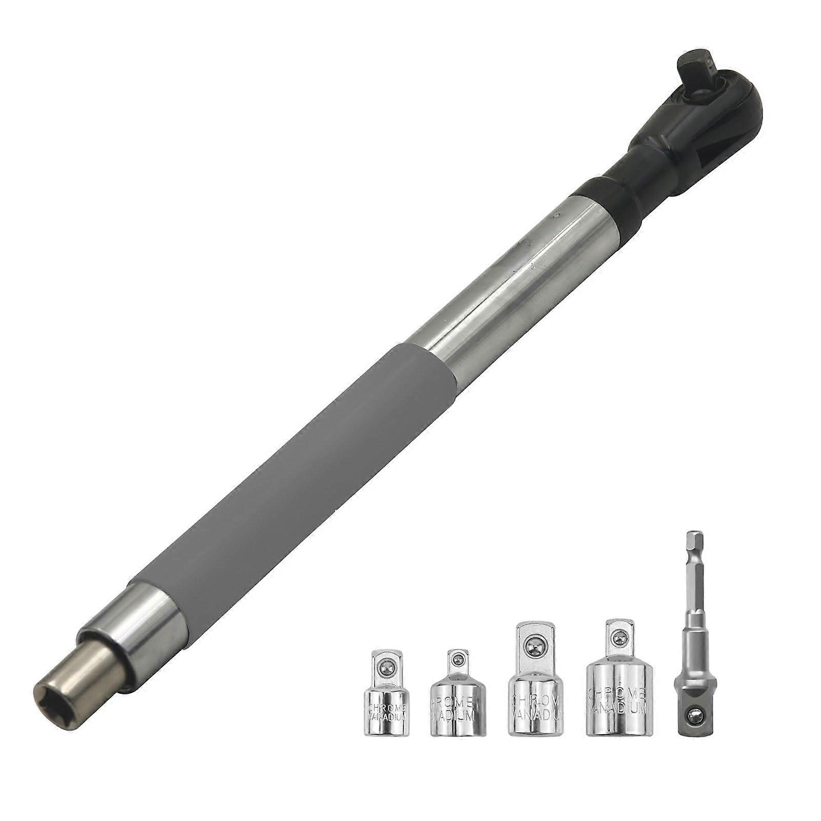 Impact Wrench with 4 in 1 Set, Chain Drive Key Extender for 1/2 Inch Sockets