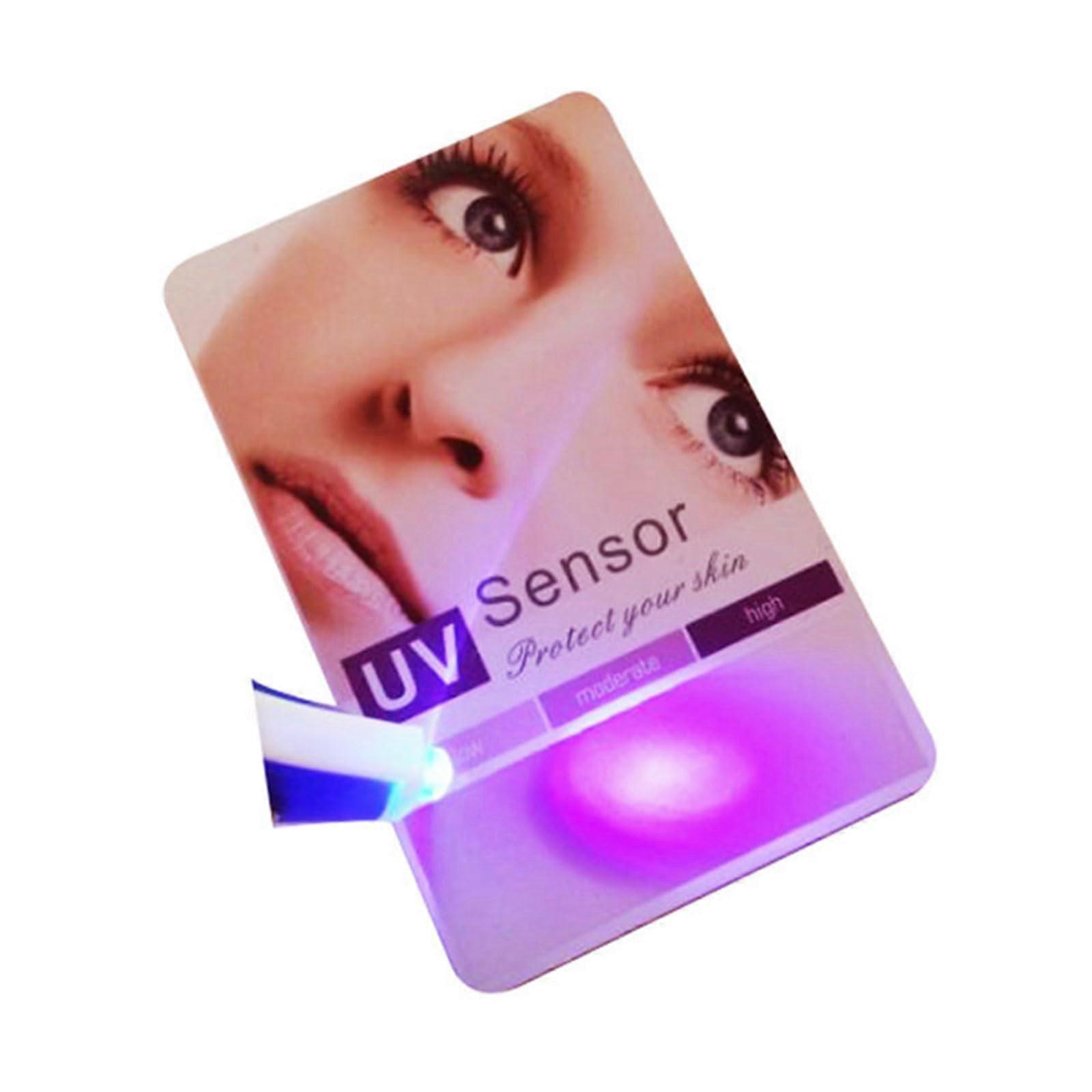 UV Test Card UV Intensity Testing Tool Portable UVB Sensor Detector Card For Sunglass Testing Reusable Test Card