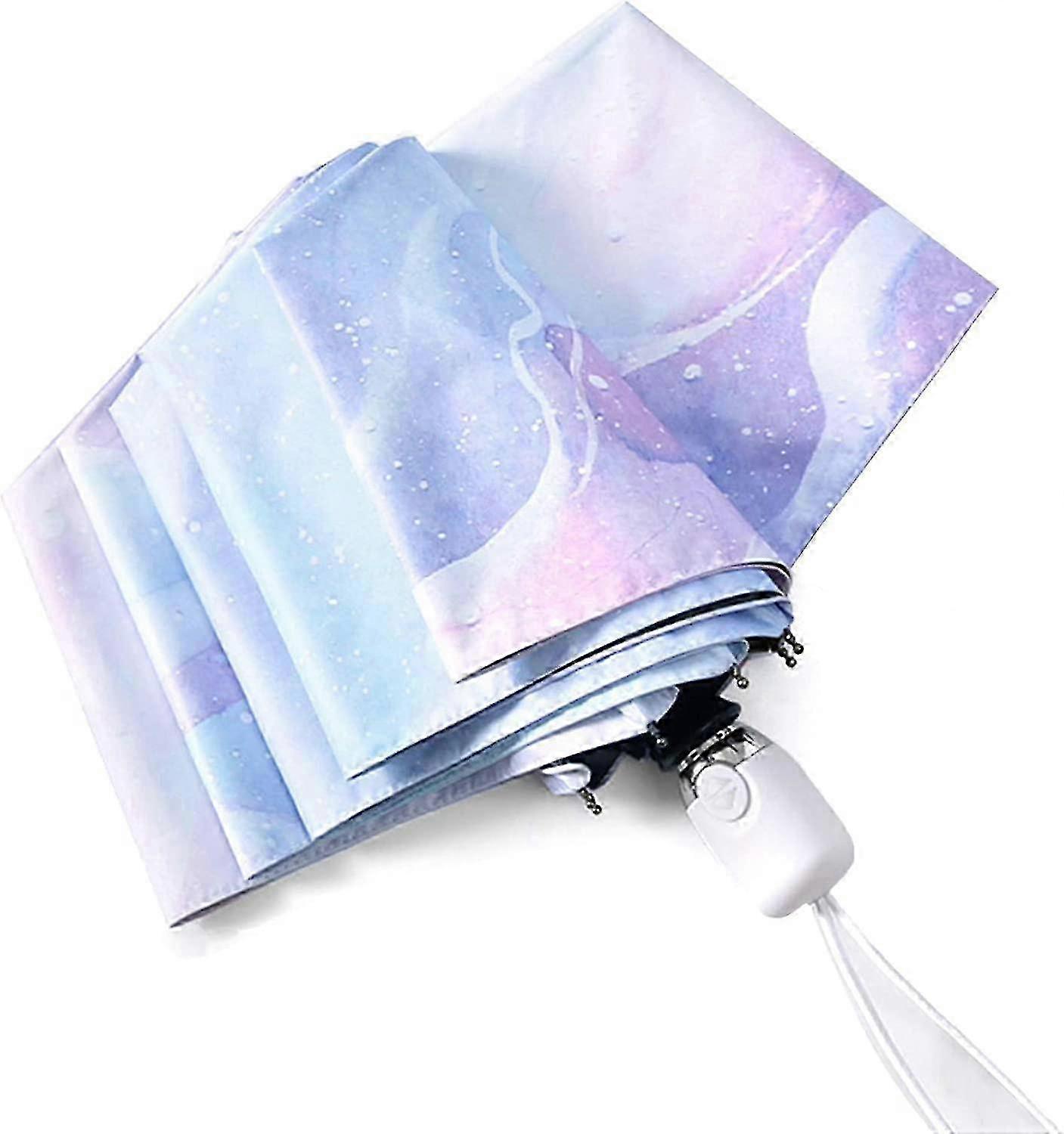 Sun Umbrella Uv Protection Compact Portable Automatic Parasol Travel Rain Umbrella For Walking Women