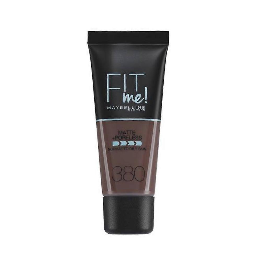 2 x Maybelline Fit Me Matte + Poreless Foundation 30ml - 380 Rich Espresso