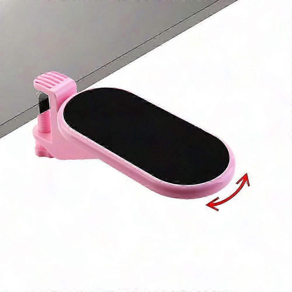 Adjustable Rotating Computer Arm Rest for Desk - Ergonomic Support (Pink)