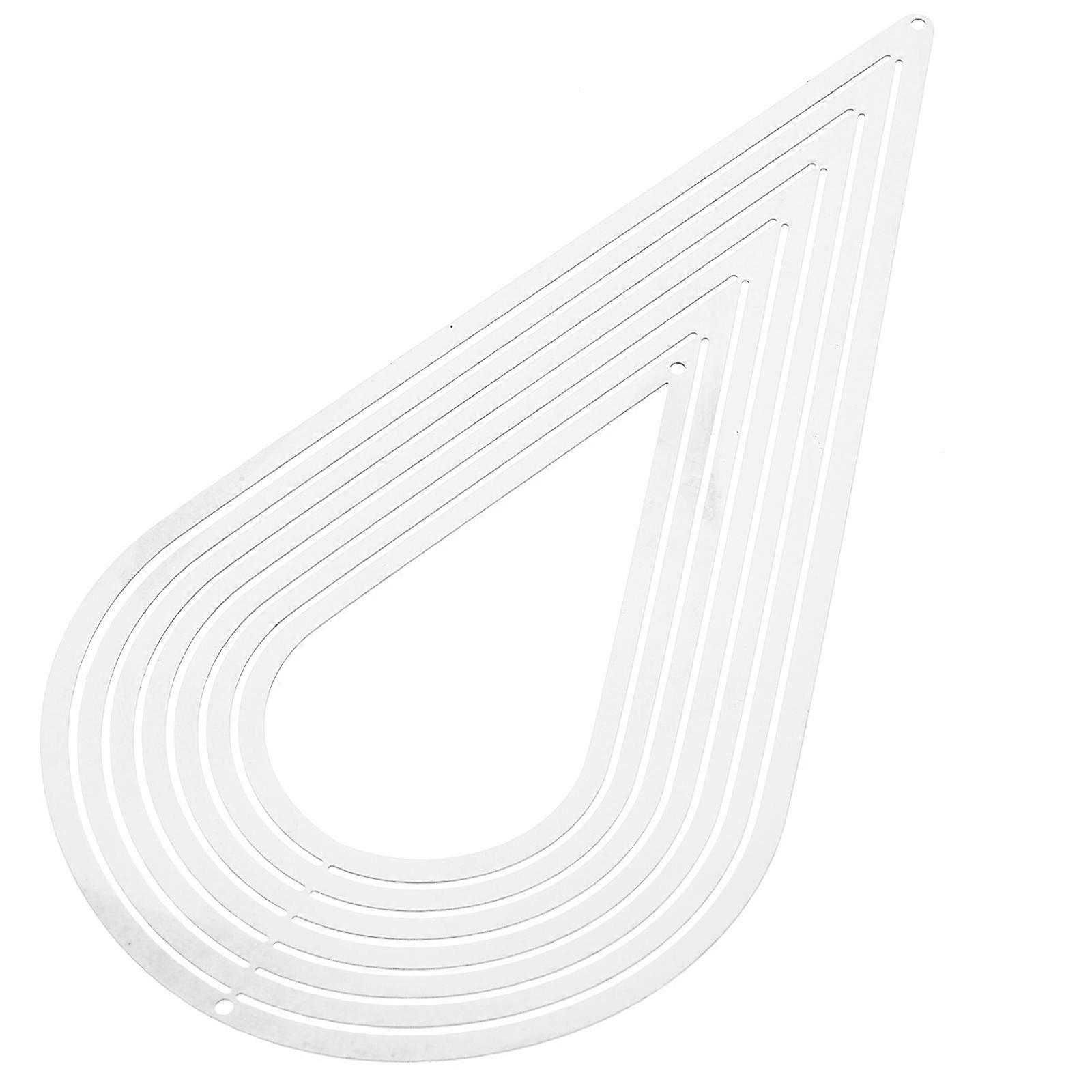 Hanging Garden Ornaments Metal Wind Sculpture Water Drop 3D Design For Decorative Item 1Pack