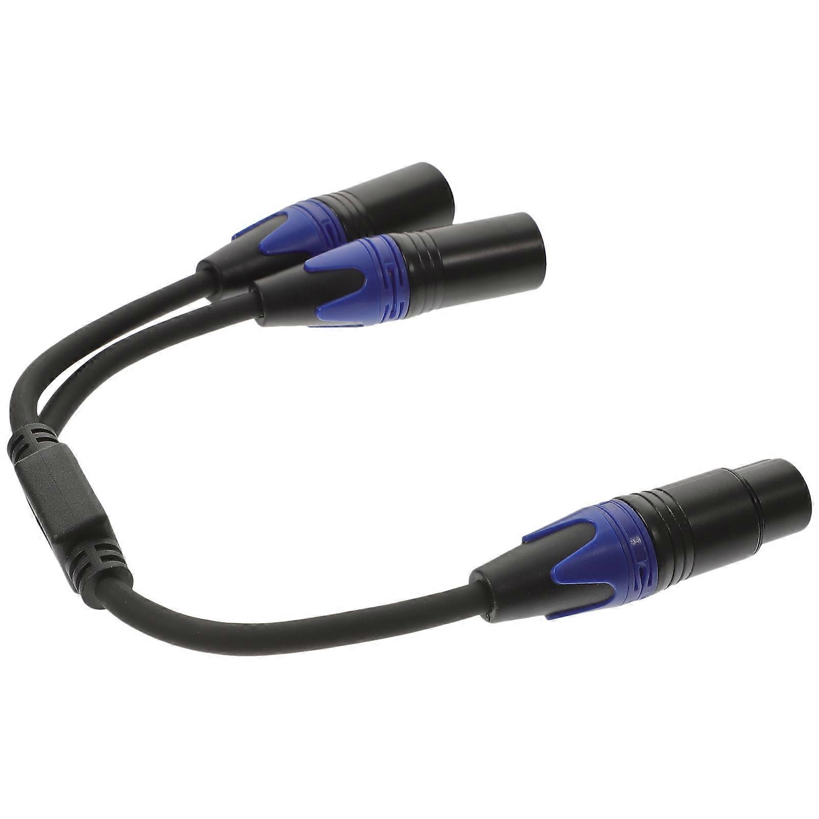 Wire Splitter Xlr To Dual Male Microphone Cable 34x2cm Audio Splitting 1Pcs