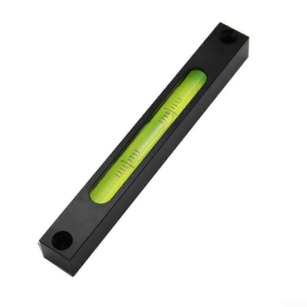 Metal spirit level for effortless use in leveling machines and equipment (black and green) Black / Green