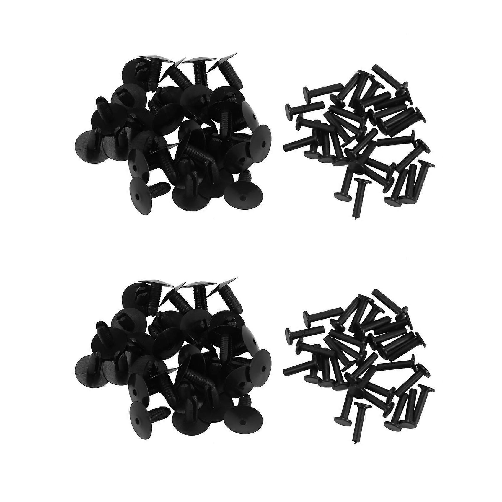 60pcs Plastic Bumper Mounting Rivet Body Trim Clip for E30 E36 E46 E39 E38