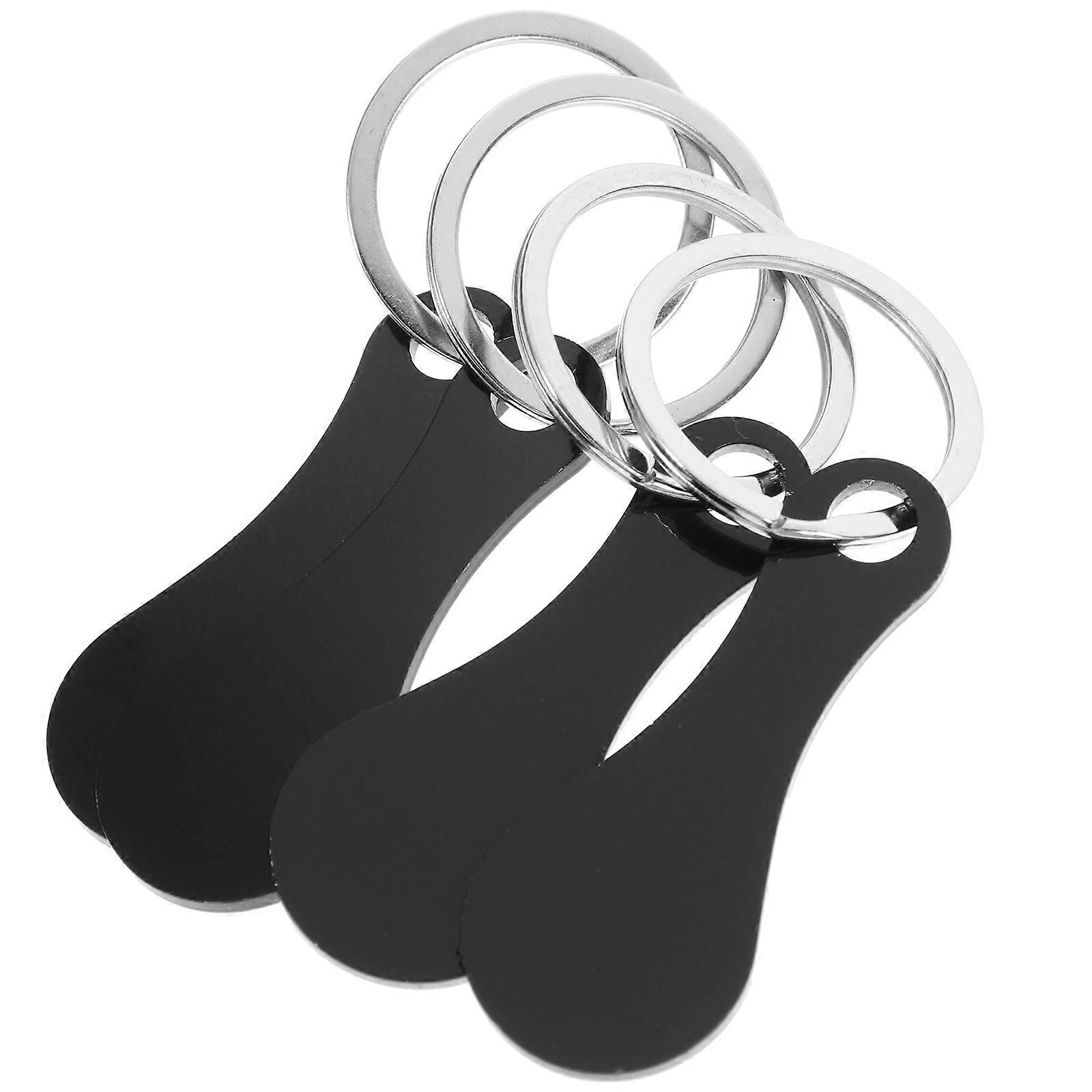 Stainless Steel Shopping Trolley Key Rings Portable Keychain Tokens for Cart Release, Practical Key Ring Pendants for Grocery and Daily Use
