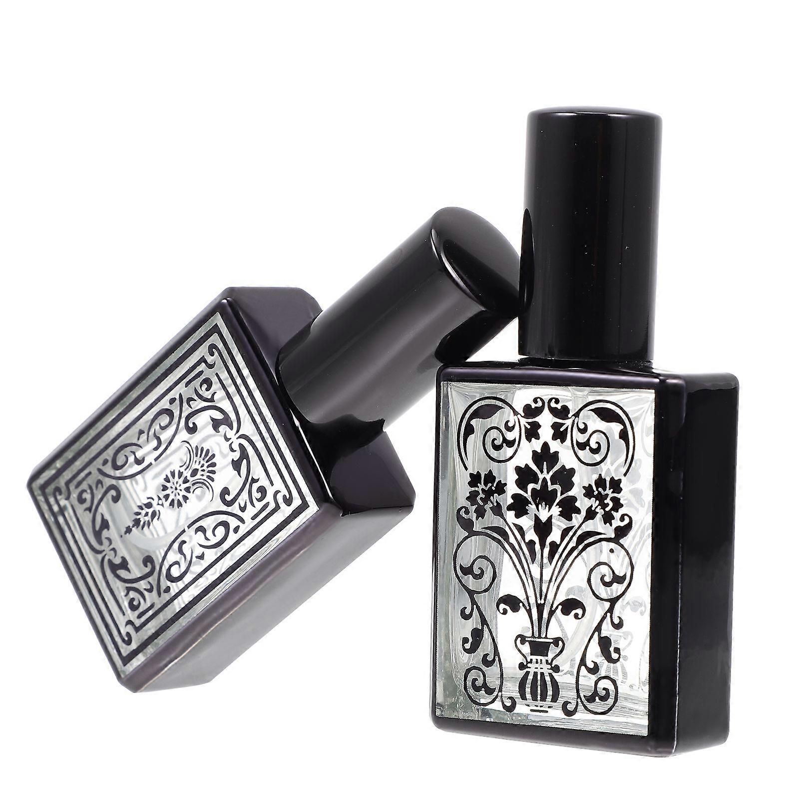 2Pcs Practical Refillable Perfume Bottles Empty Glass Bottles Designed For Friends And Family Gifts