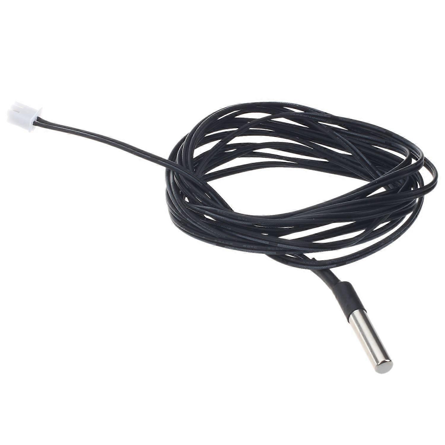 2M NTC Thermistor Temperature Sensor Waterproof Probe Wire 10K 1% Accuracy 3950 Black Color