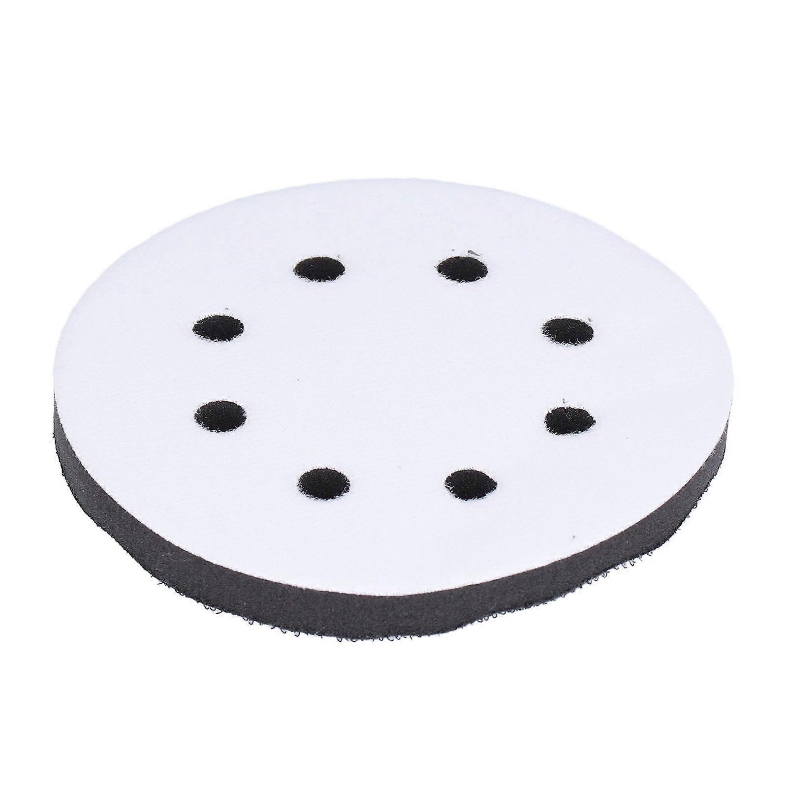 5 Inch 8 Holes Hook and Loop Soft Sponge Cushion Density Interface Pads for for Sanding Machine Tray