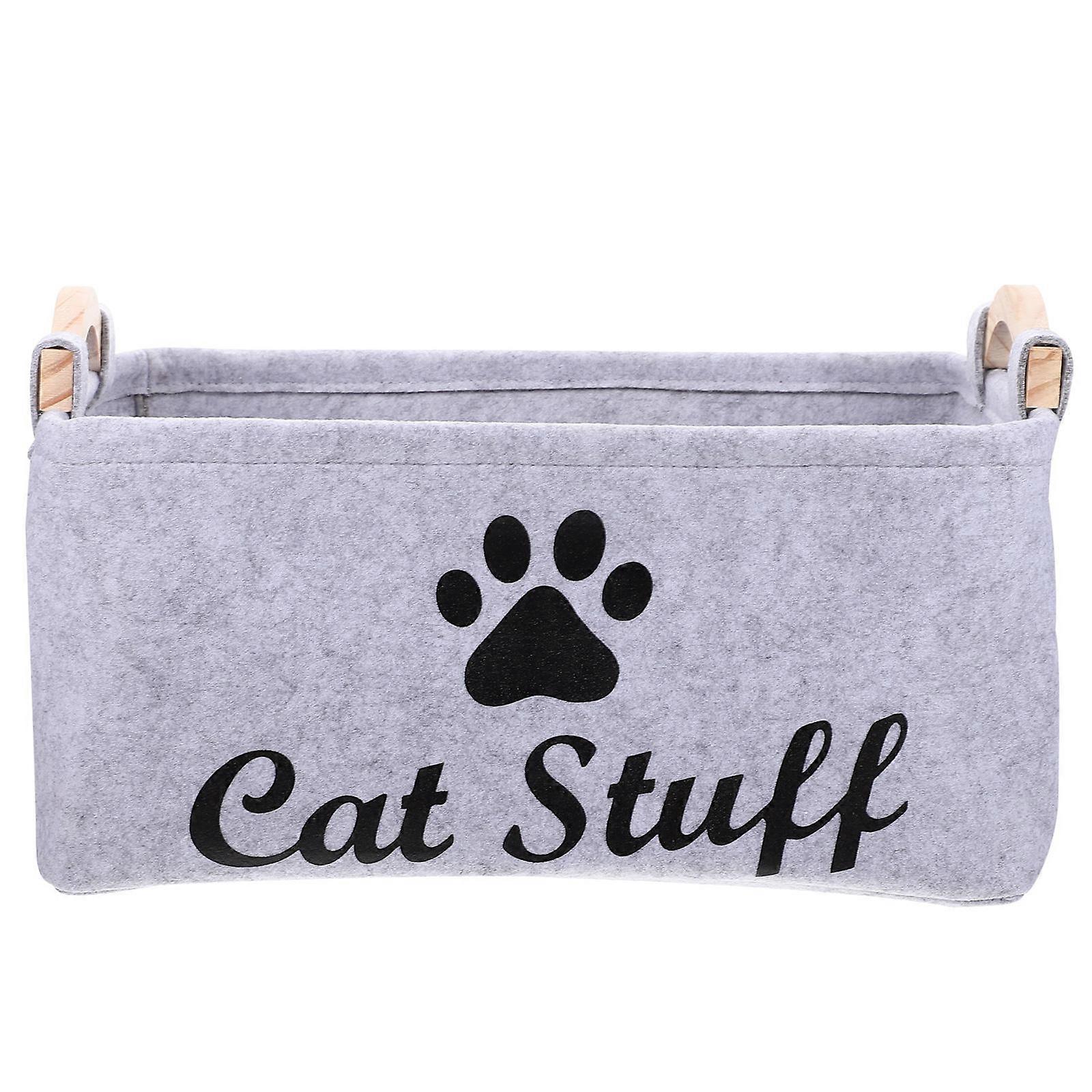 Pet Toy Storage Bin Container For Pet Owners And Parents Grey Square 1Pcs Storage