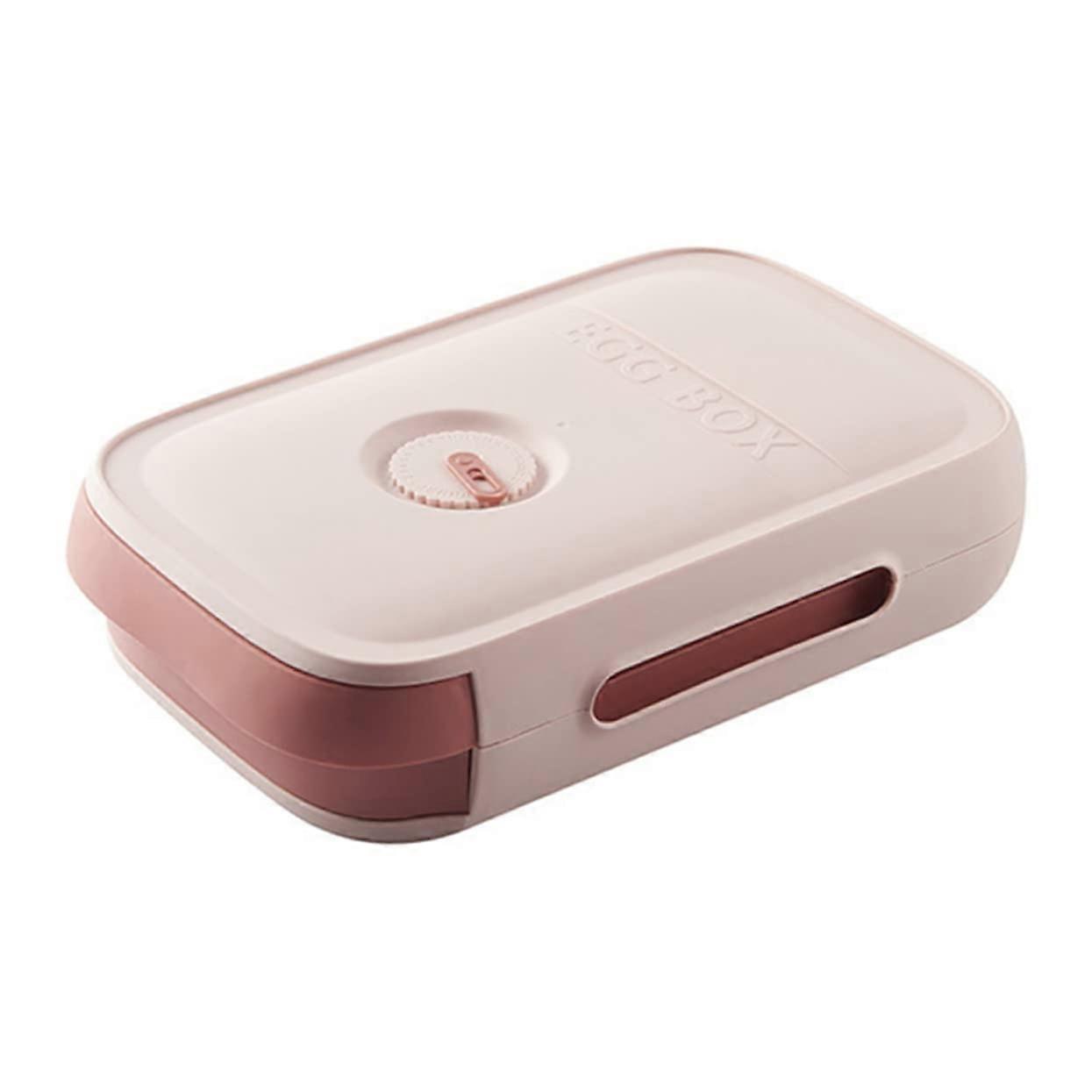 1 Piece Refrigerator Egg Storage Box with Lid, Stackable Flexible Egg Holder, Designed with Ventilation Holes for LongLasting Freshness