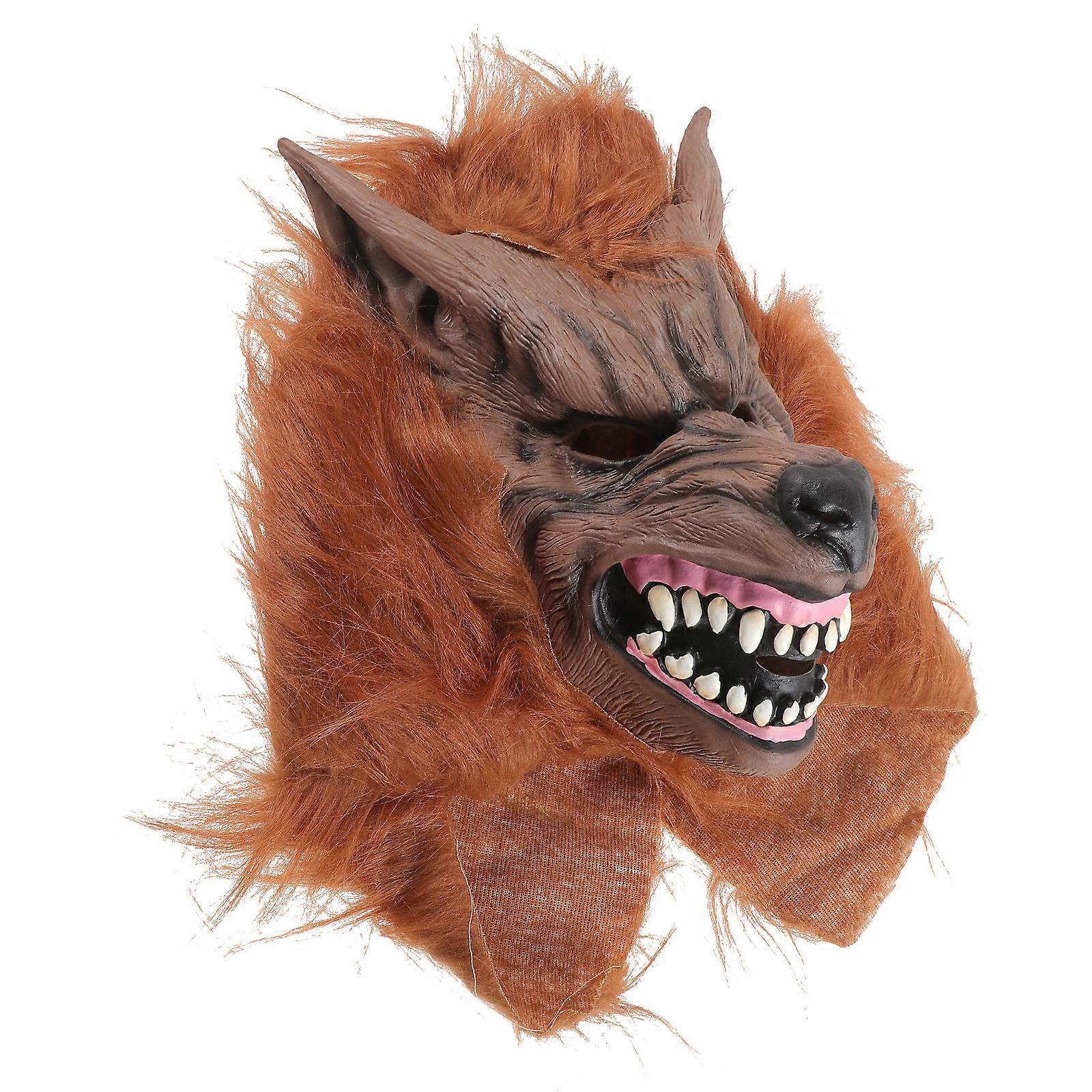 Realistic Scary Effect Wolf Shaped Mask Perfectly Designed For Halloween Parties And Cosplay Events Measuring 38x30cm 1Pack