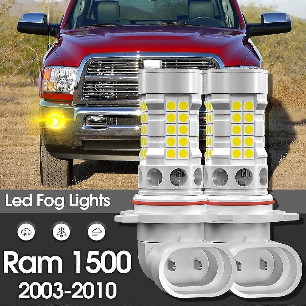 Canbus LED Fog Light Lamp 2pcs Accessories For Dodge Ram 1500 2003-2010 2004 2005 2006 2007 2008 2009