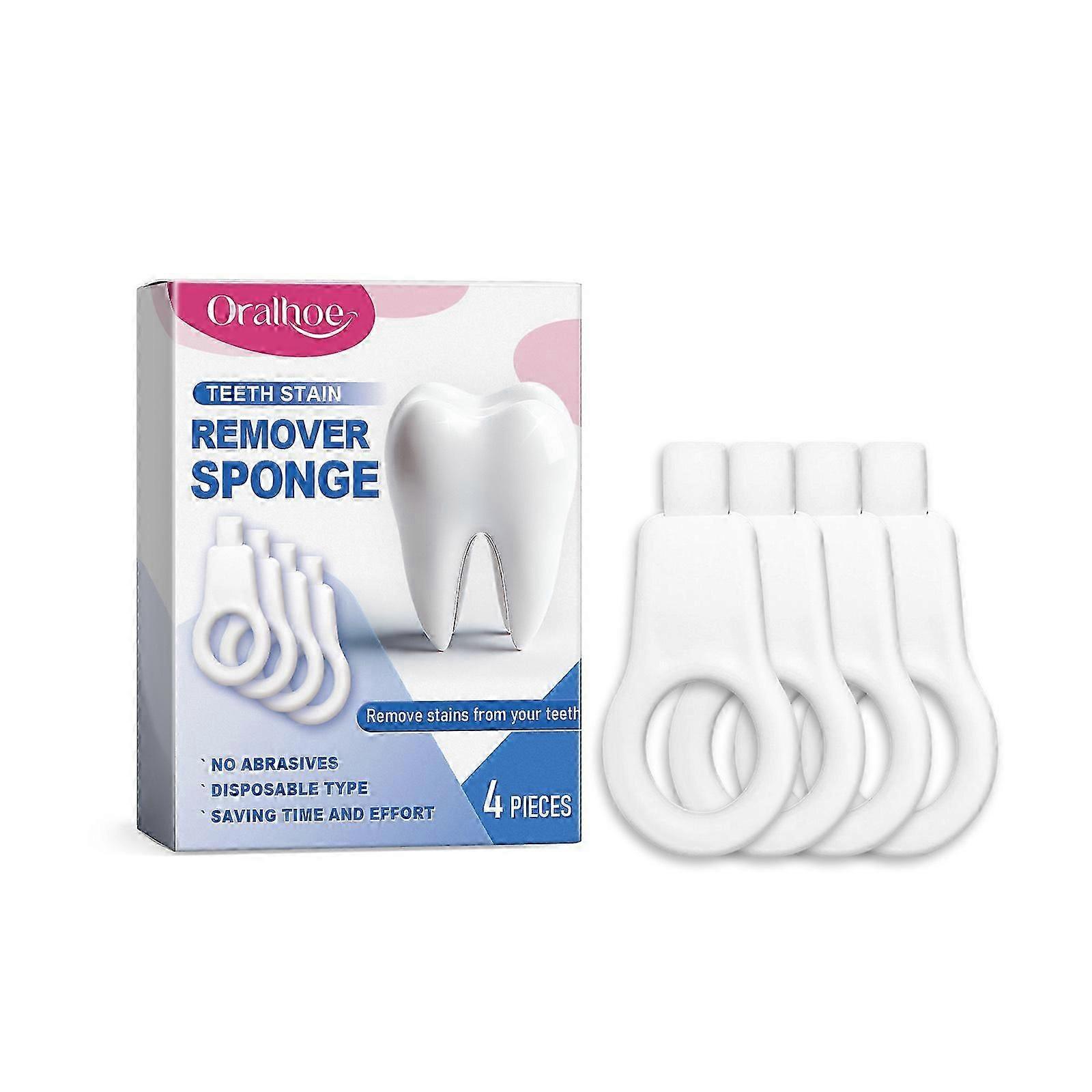 Spugna smacchiatrice per denti, gomma per macchie per denti in spugna nano, smacchiatore per denti per sigarette, tè e macchie di vino