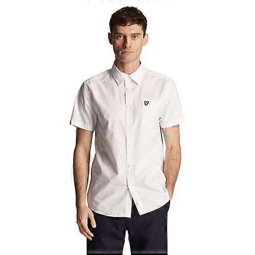 Lyle & Scott Mens Plain Poplin Short-Sleeved Shirt