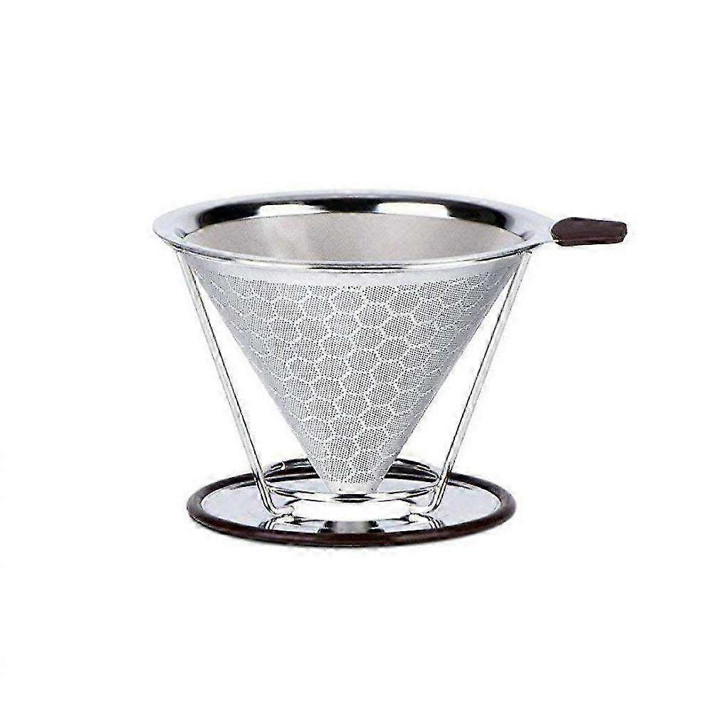 Removable Porcelain Coffee Filter Holder - Stylish Holder for Drip Coffee Brewing & Easy Cleanup