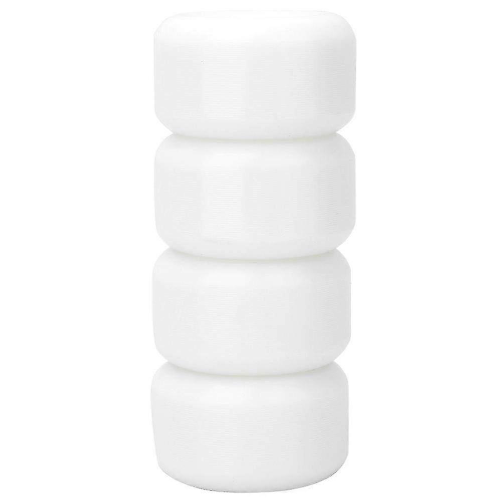 4PCS MS2407 PU White 102A/55D Hardness Double Rocker Skateboard Wheels - Durable Downspeed Sliding Wheels for Smooth Performance