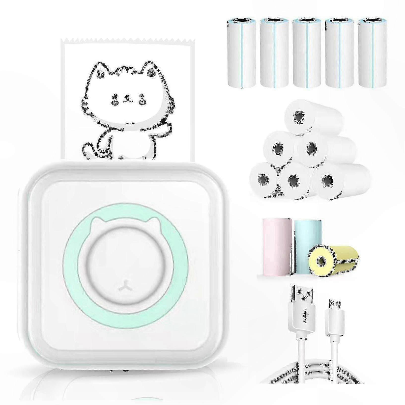 Portable Bluetooth Thermal Printer for Notes, Memos, Photos, and Labels