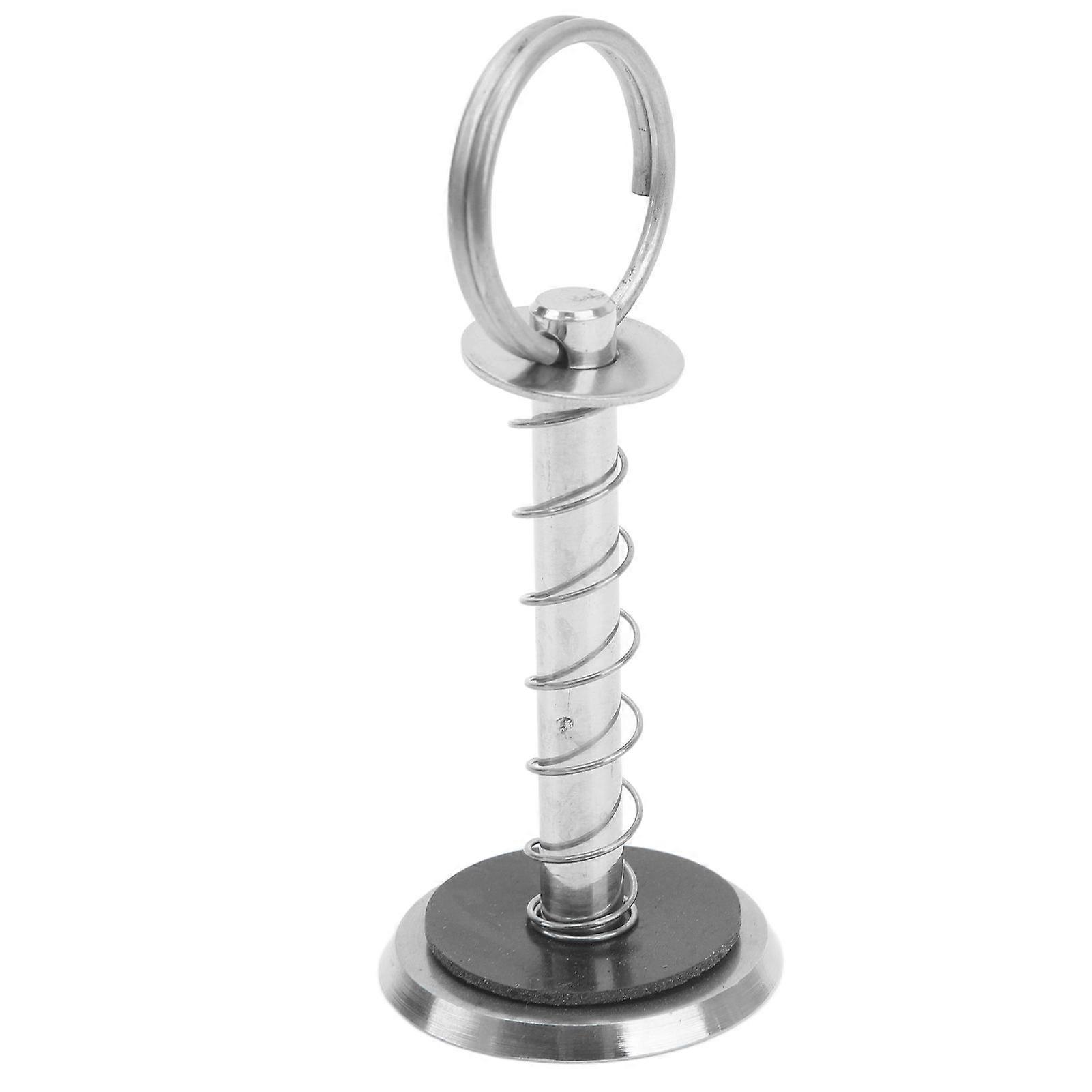 hatch cover pull handle with hidden spring pin button 1/4 inch diameter