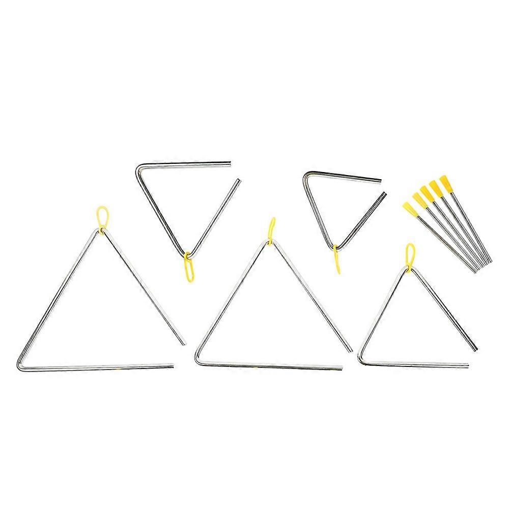 Here's a well structured product description and overview for the **"5 Sets Triangle Bell Instrument For Beginner Percussion With Strikers,