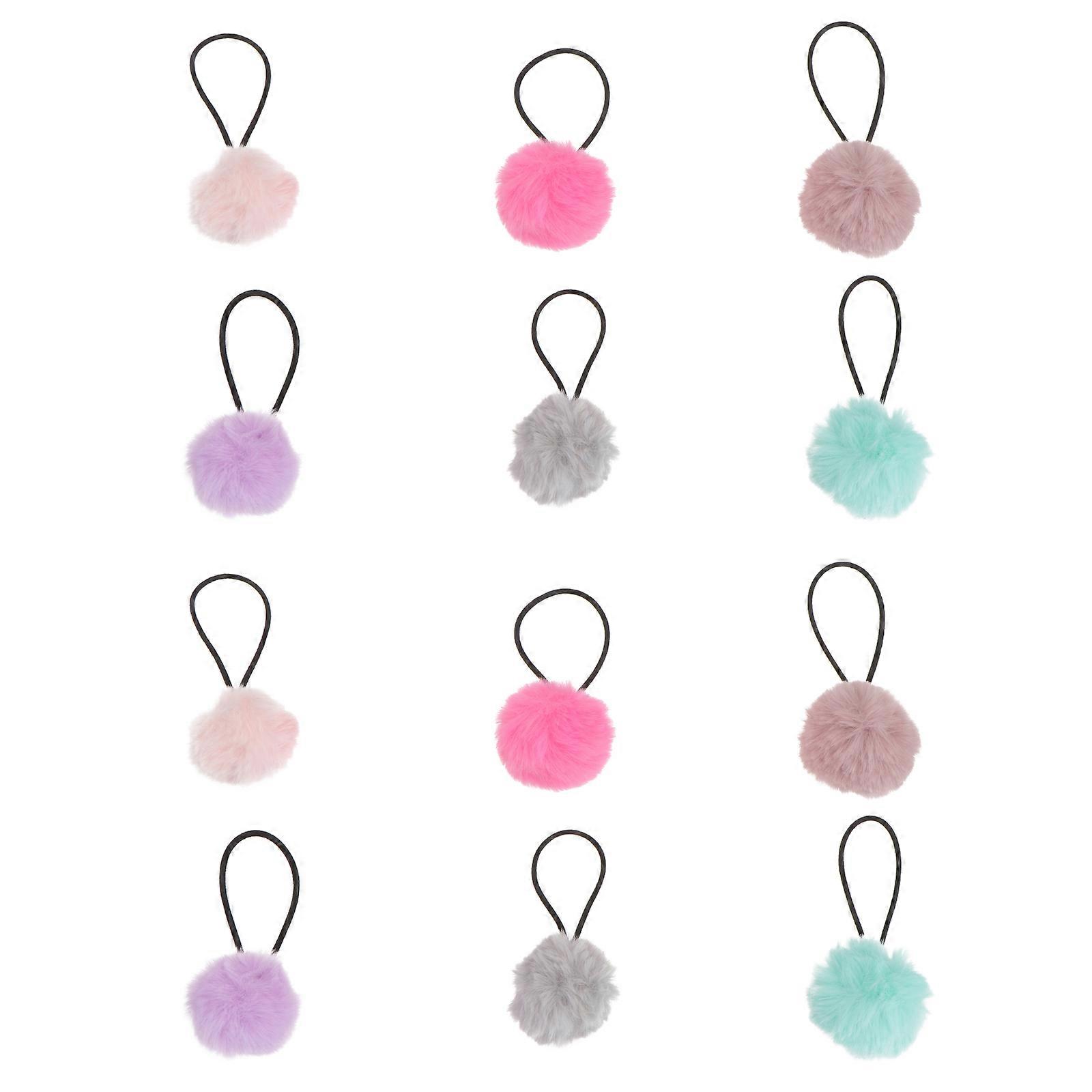 Elastici per capelli a sfera di peluche con eccellente elasticità, ideali per gli appassionati di moda