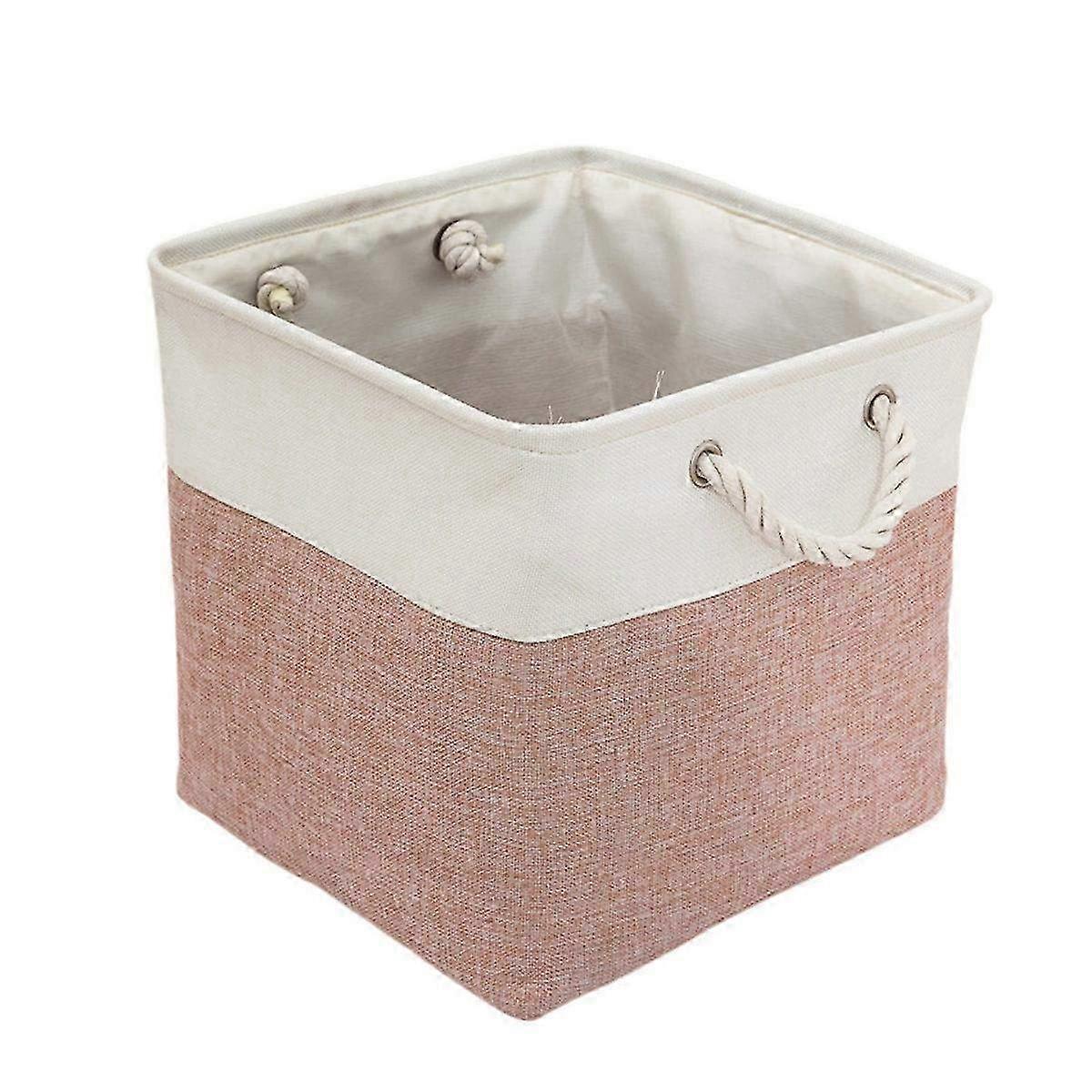 Collapsible Linen Storage Basket with Liner - Stylish & Functional Organizing Solution for Home & Closet Storage