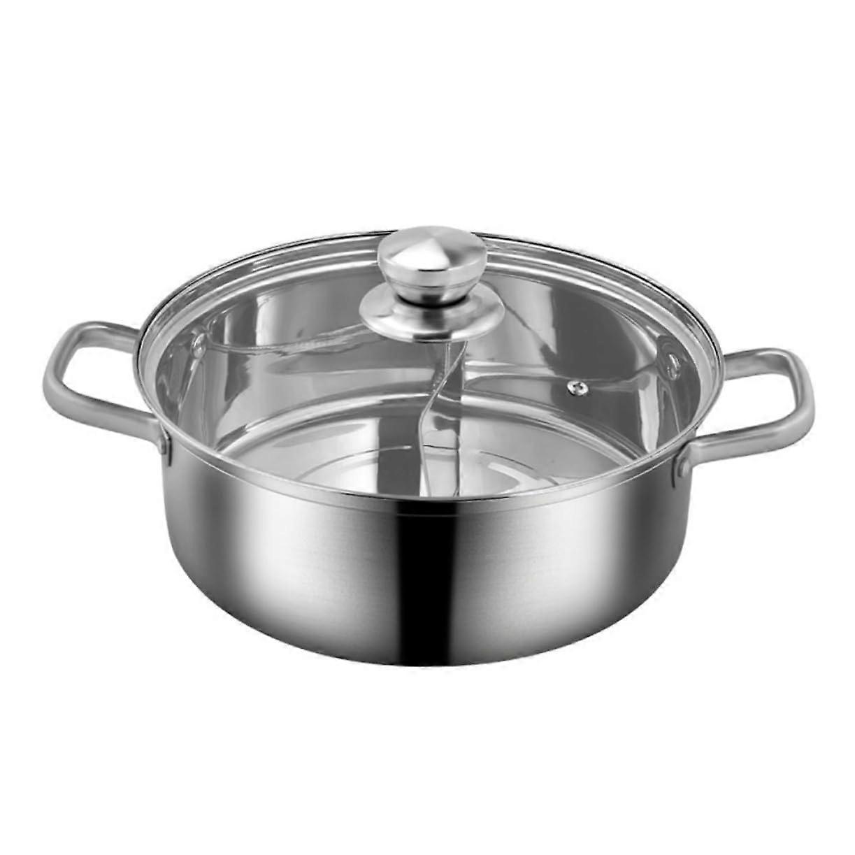 Hot Pot with Lid for Induction Cooktops, 26x26x8.8cm, Durable, Rust-Resistant, Multifunctional Cooking Pot