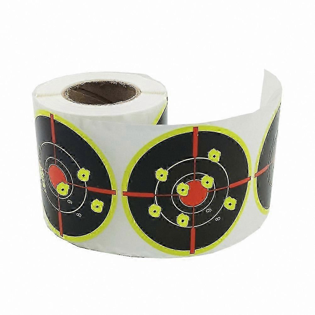 High-Visibility 3 Inch Self-Adhesive Target Stickers, 200Pcs Roll for Archery & Shooting Practice