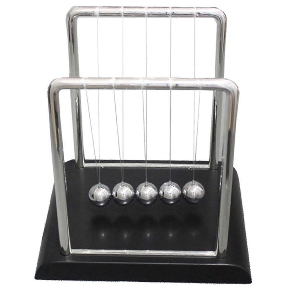 Newton Balance Ball Metal Desk Ornament for Physics and Science Fans Durable Construction