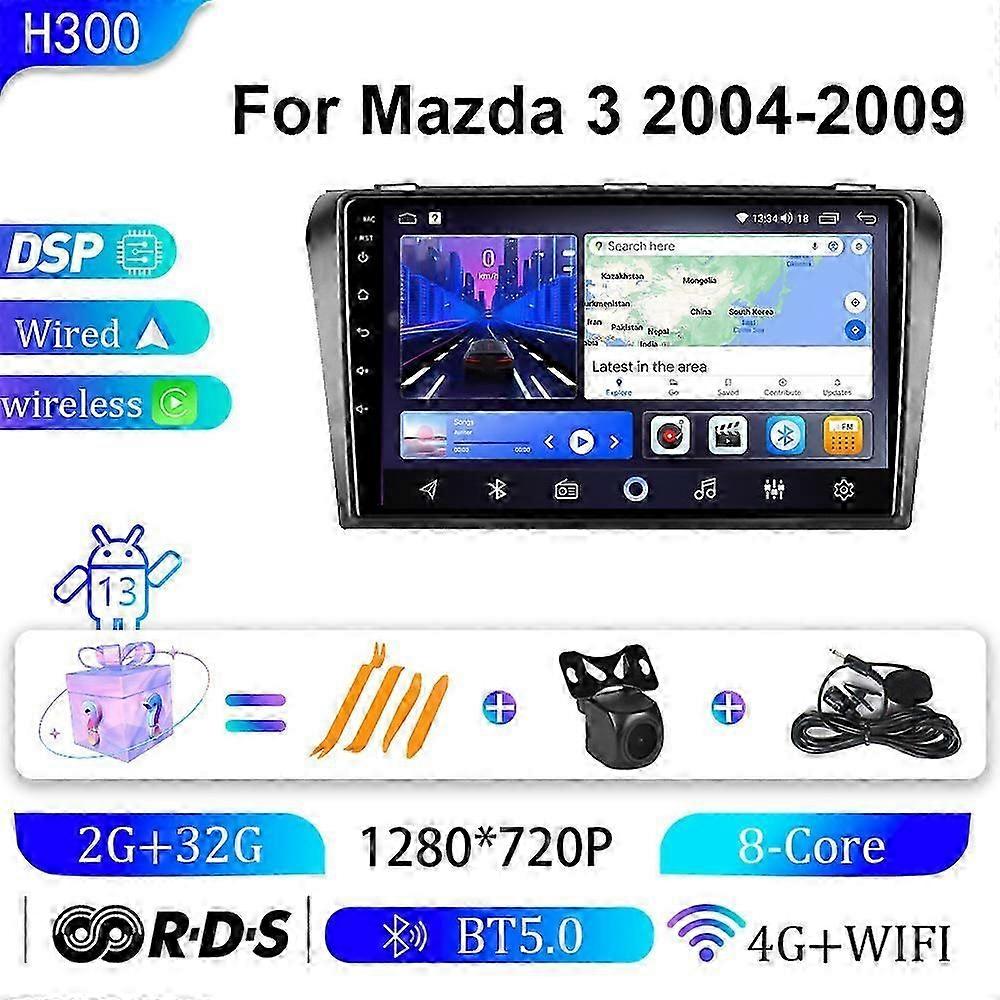 Lämplig för Mazda 3 Bil 04-09 I Bil Android Storskärmsnavigator Gps-navigering Allt-i-ett-maskin