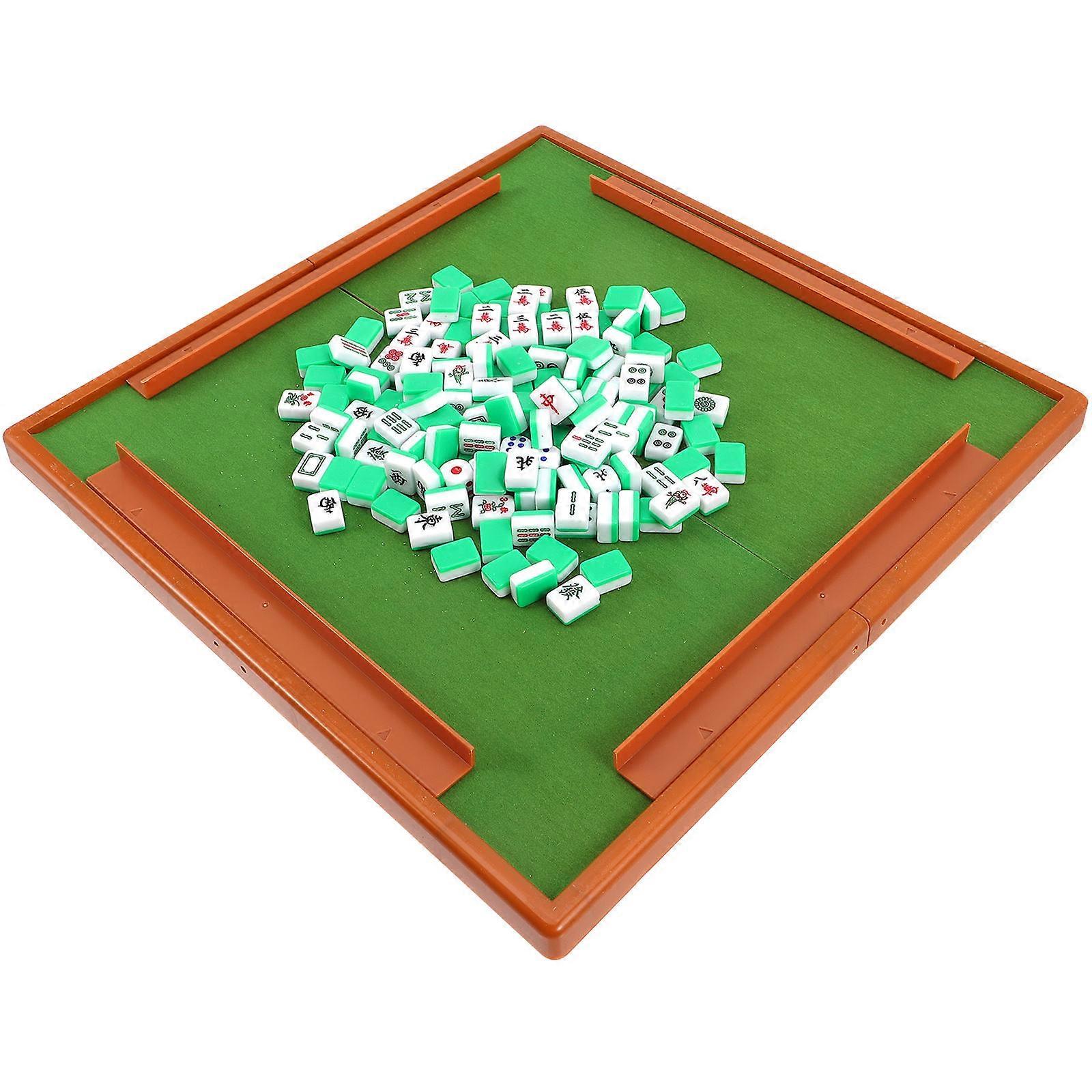 Clear Engraving Mahjong Set For Social Gathering And Parties Traditional Game 1 Set Of Playthings