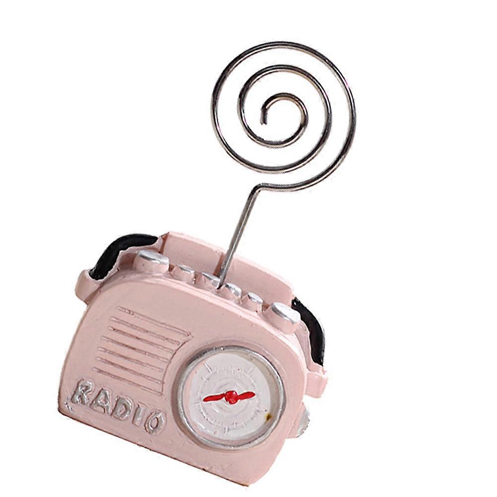 Vintage Phone Radio Shape Photo Clip Stand Ideal For Displaying Photos And Holding Notes At Weddings 1Pc