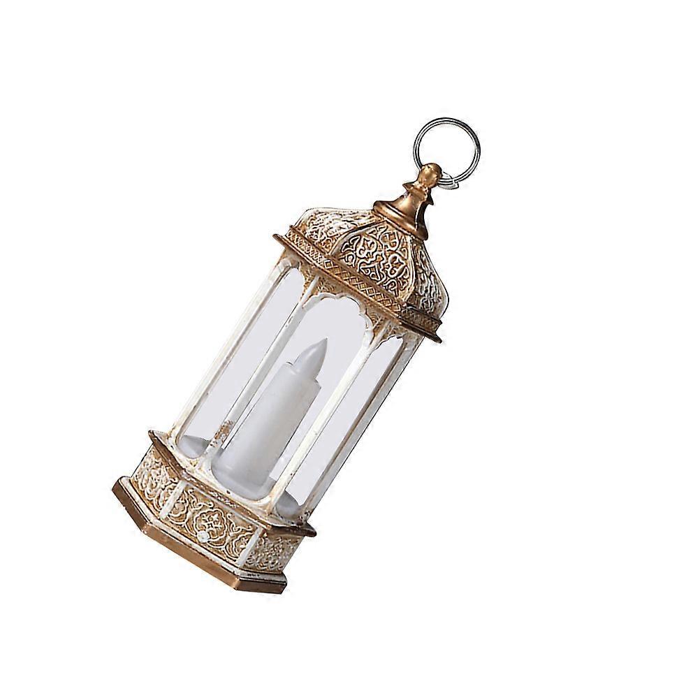Retro Design Lantern For Christmas Household Decor Hexagonal Shape Plastic Material 1Pcs