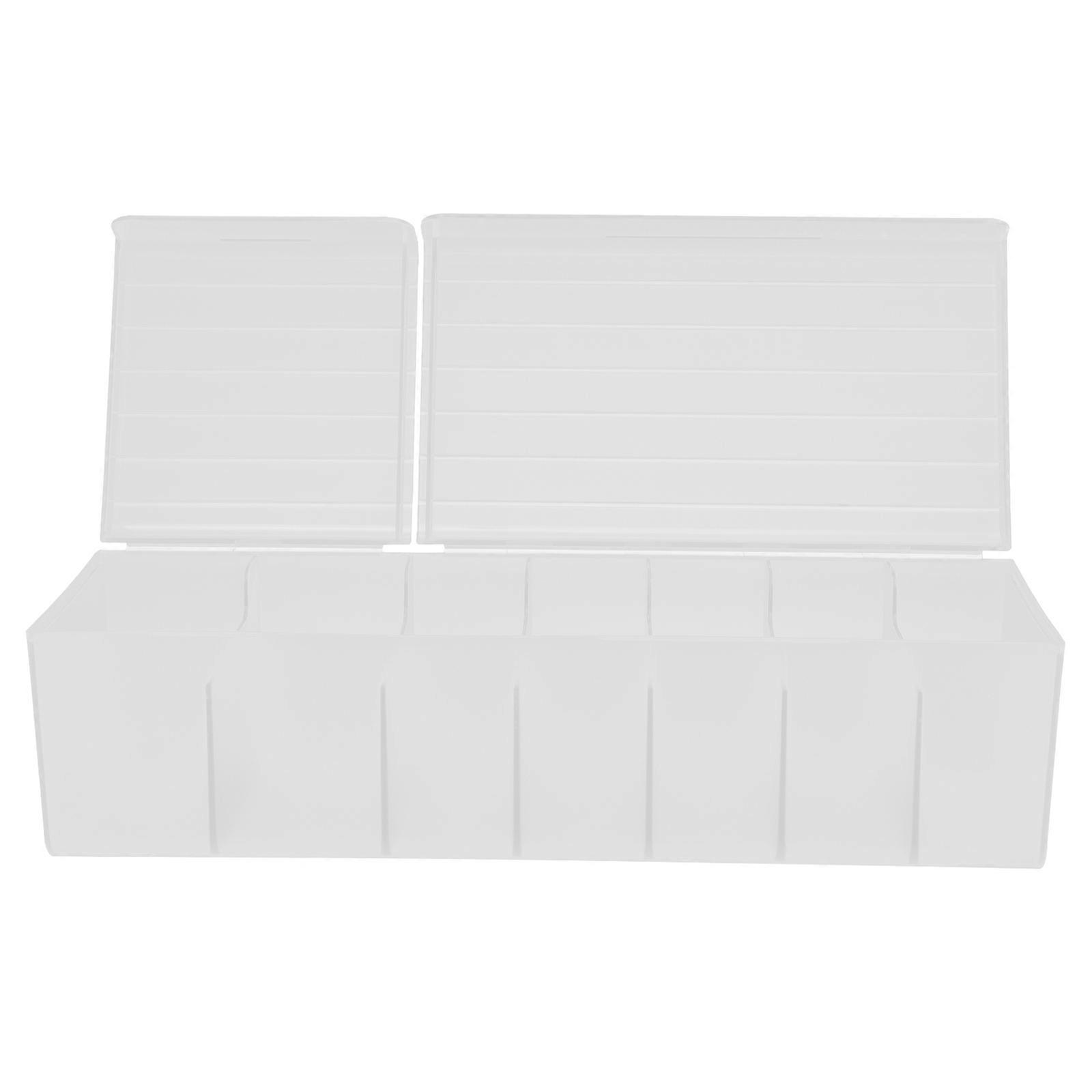 Cord Storage Box With Separate Compartments For Daily Organization 20.9x10.44cm Dust Prevention 1Pcs