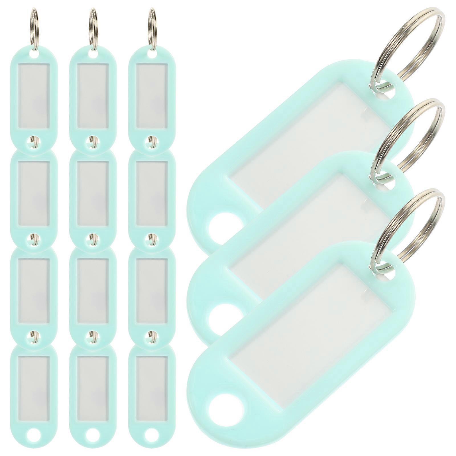 15Pcs Luggage Tags For Easy Organization Of Keys And Suitcases Suitable For Travel Enthusiasts In Vibrant Green