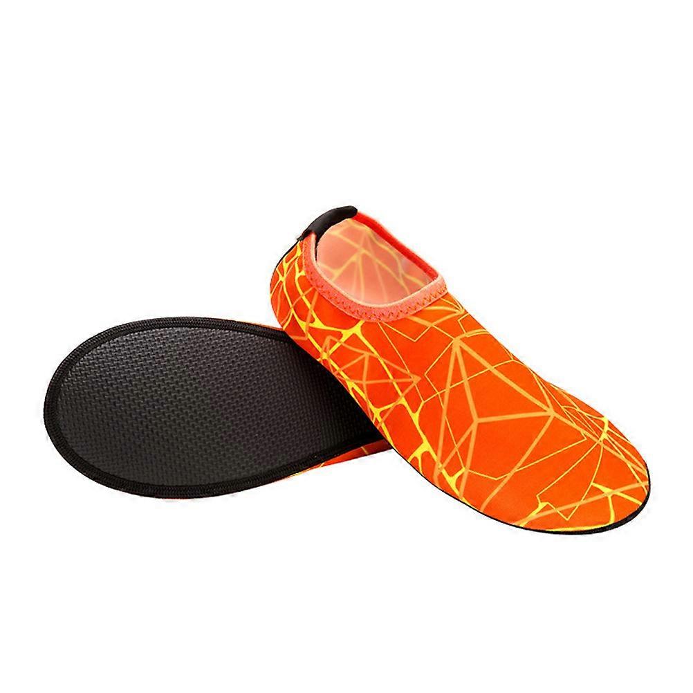 Diving Socks Quick Dry Short Socks Designed For Adults Size S 34-35 Orange Non-slip Function 1 Pair