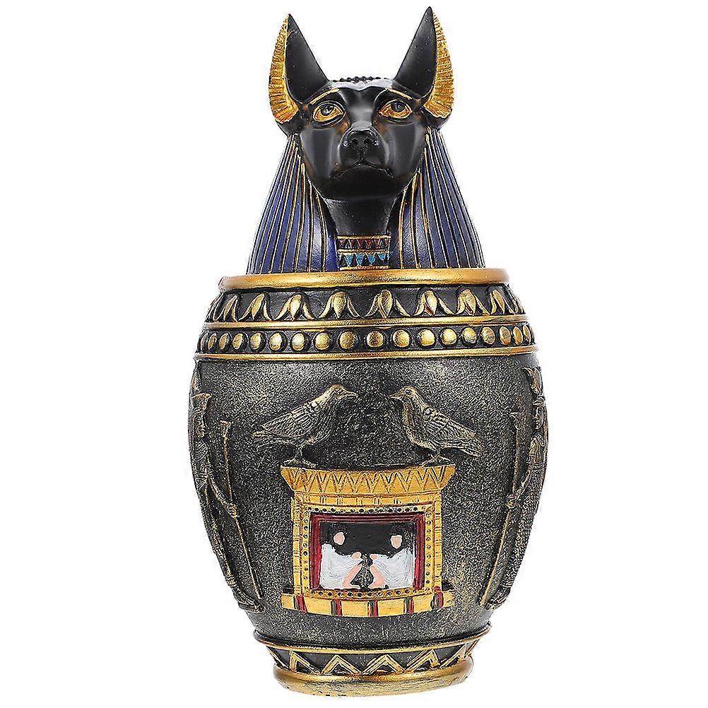 a refined and detailed product description for your **Decorative Egyptian Themed Canopic Jar Resin Craft**, suitable for marketing or e commerce