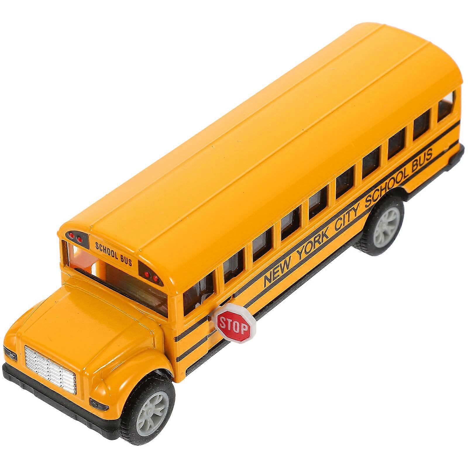 Mini School Bus Pull Back Model Vehicle for Boys – Realistic, Educational, and Safe Play Car with Engaging Design