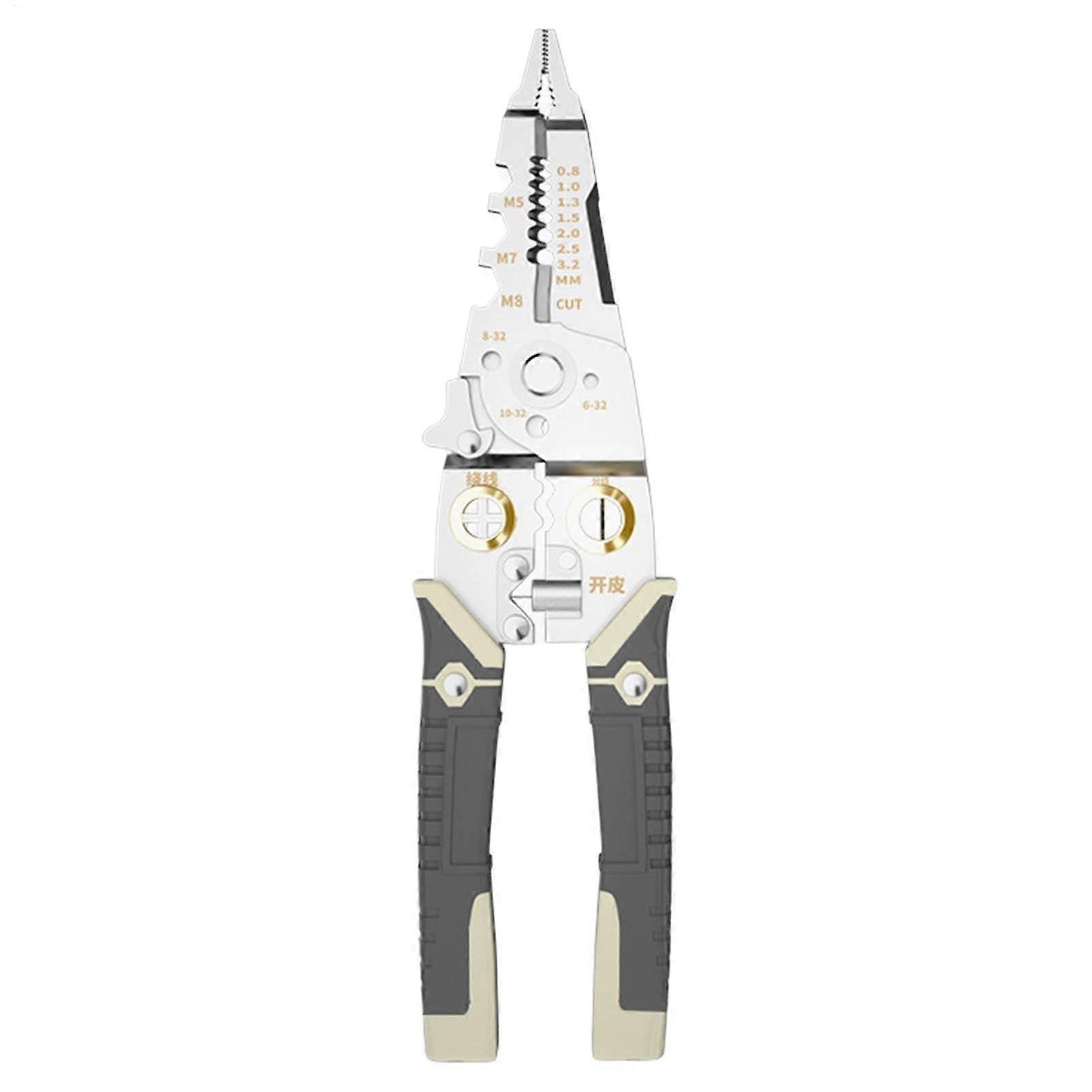 Electric Wire Stripper 21 in 1, Multifunctional Cable Stripper and Cutter with Crimping Tool for Electricians, Durable Hand Tools