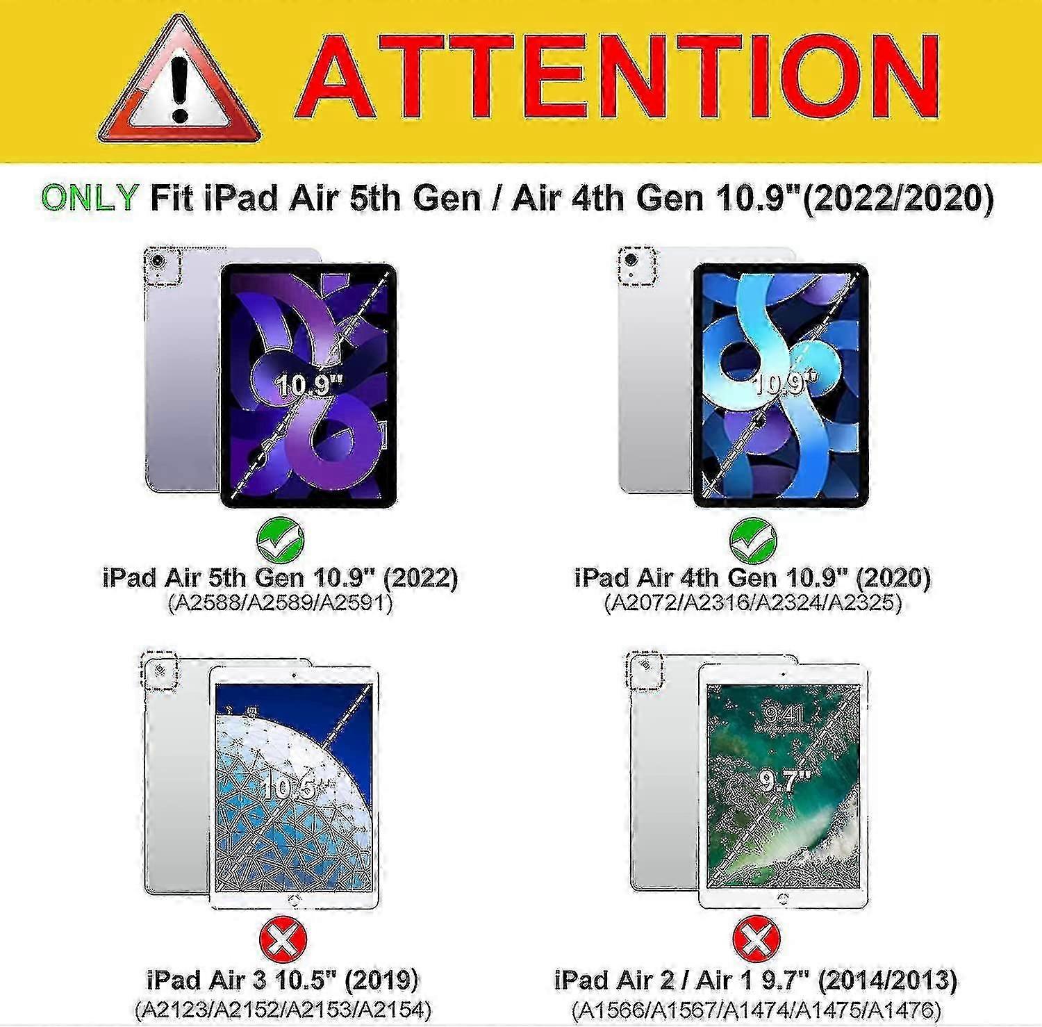 Ipad Air 5e génération (2022) / Ipad Air 4e génération (2020) 10,9 pouces --Yvani