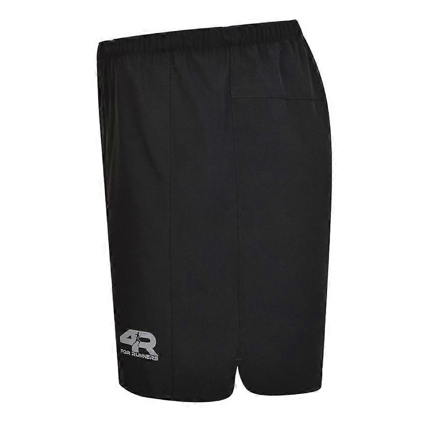 4R Rival Run 5" Short | Black|Reflective silver