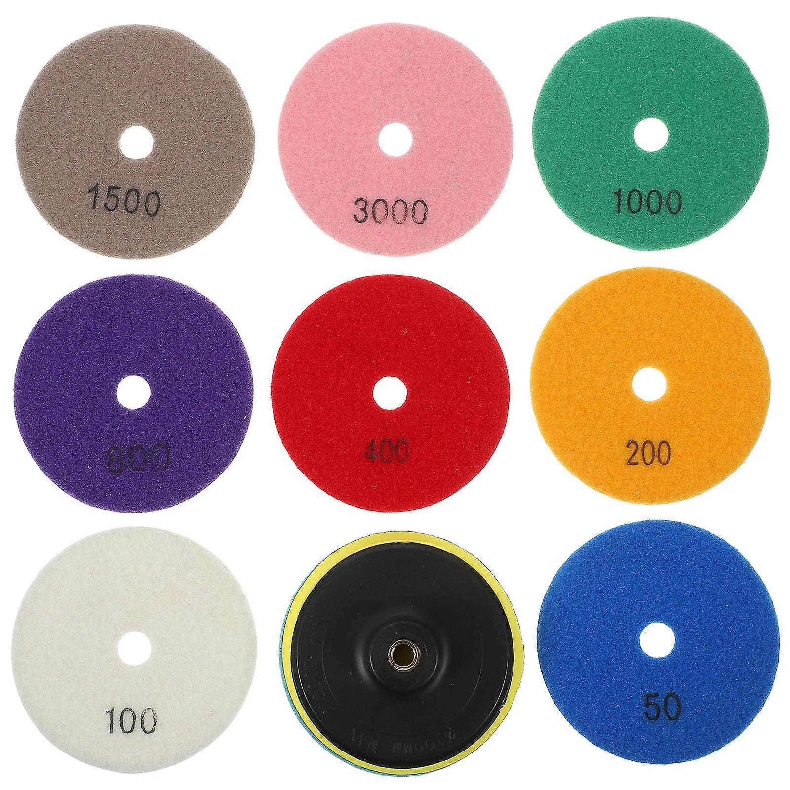 Polishing Sanding Pad 10Pcs Ceramic Polish Pad Designed For Home Renovation Stone Processing Crafted With Nylon Plush