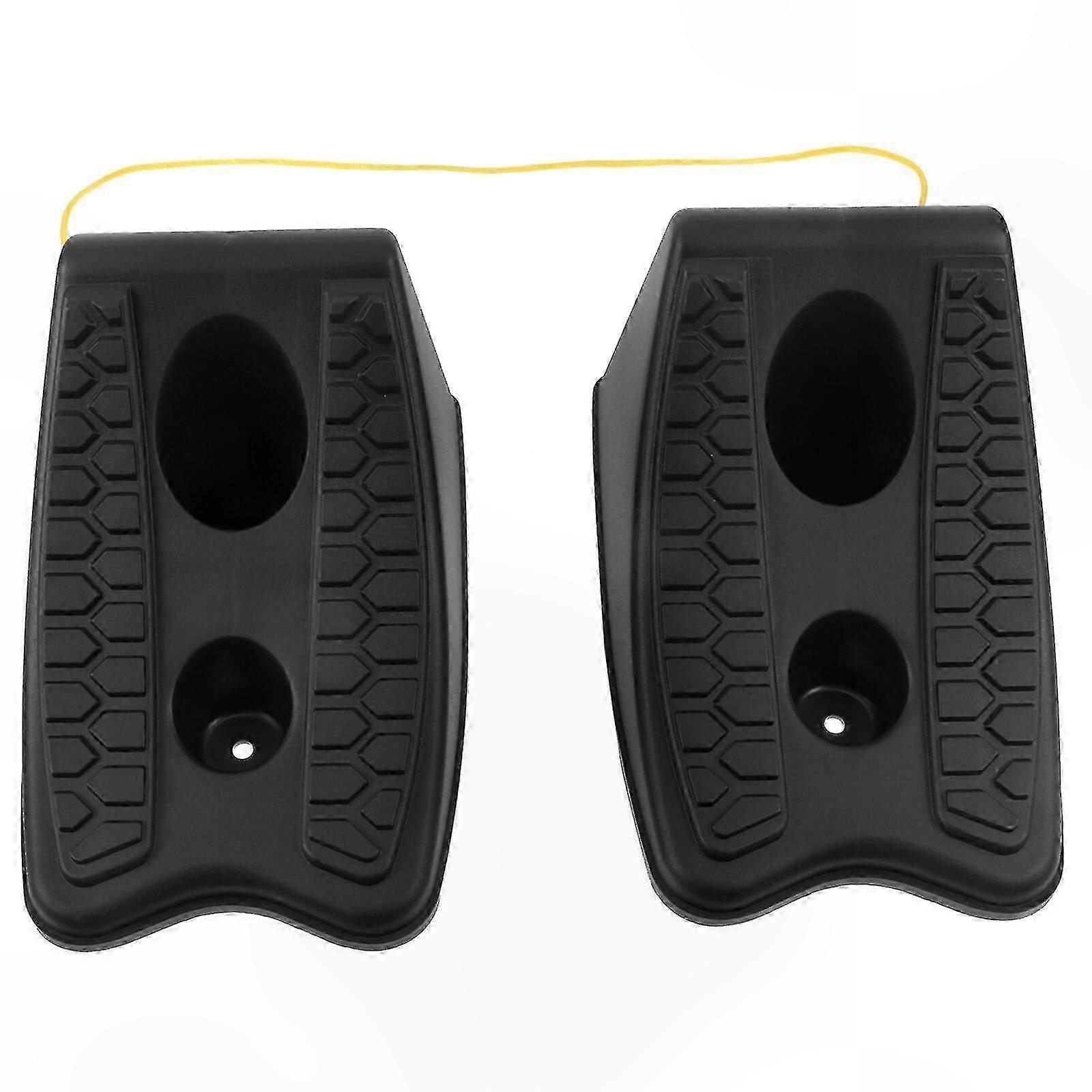 Pair of Wheel Chocks for Car, RV, and Trailer Safety Use