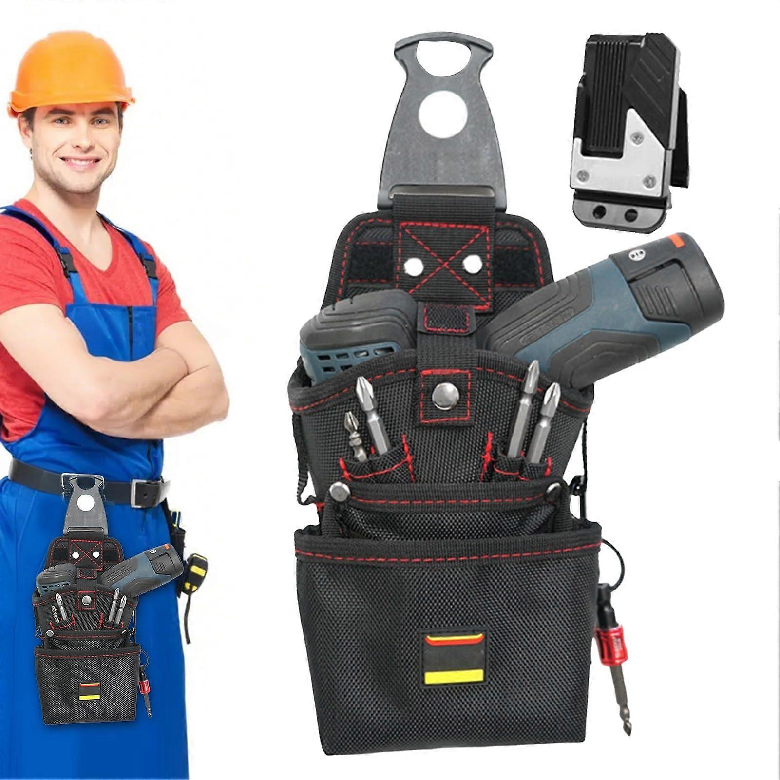 Magnetic Tool Holder with Belt Clip for Electrical Work, Construction, Workshop