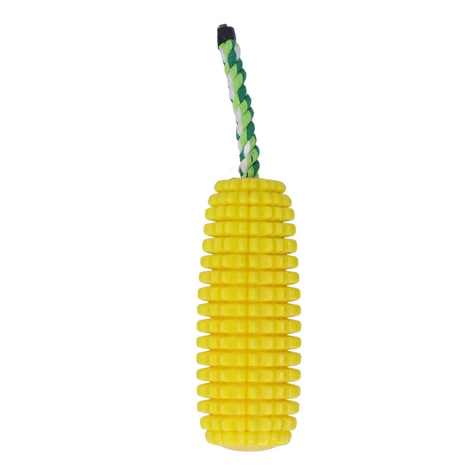 Dog Chew Toys  Indestructible Corn Shaped Toy, Squeaky Interactive for Small Medium Large Breed
