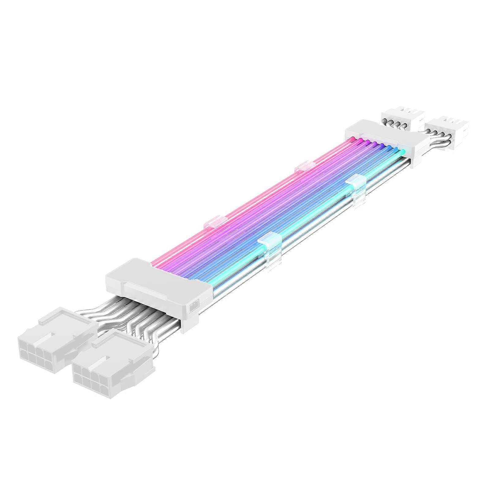 ARGB LED Synchronous Extension Cable 24-Pin Adapter Cable 2x8-Pin 3x8-Pin For Graphics Cards Desktop PC